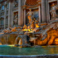 Roma by night Fontana